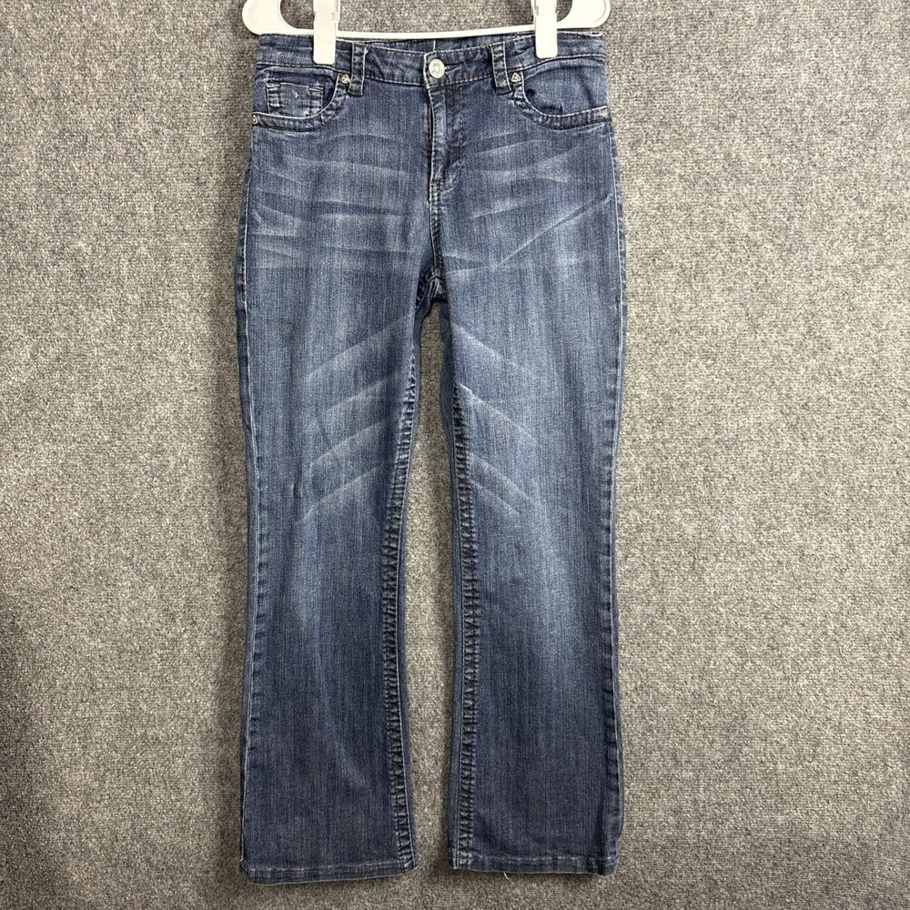 Kut from the Kloth Jeans Womens Size 10 Blue Straight Flap Pockets